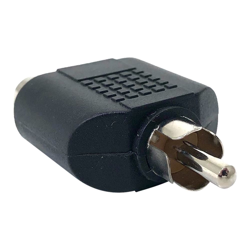 use Technology dark Micro Connectors Audio Splitter RCA Male to RCA Female - Micro Center