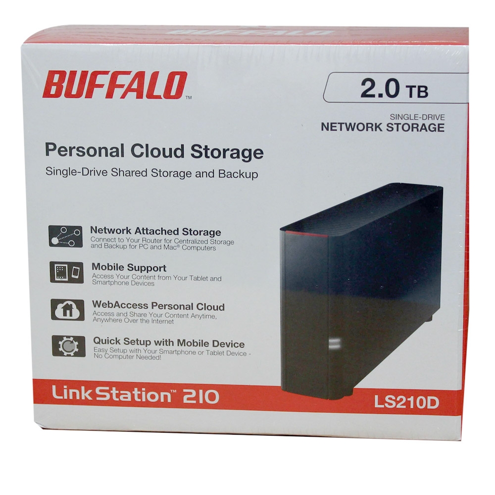 BUFFALO LinkStation 210 Personal Cloud Storage with Drives Included (LS210D0201) - Micro Center