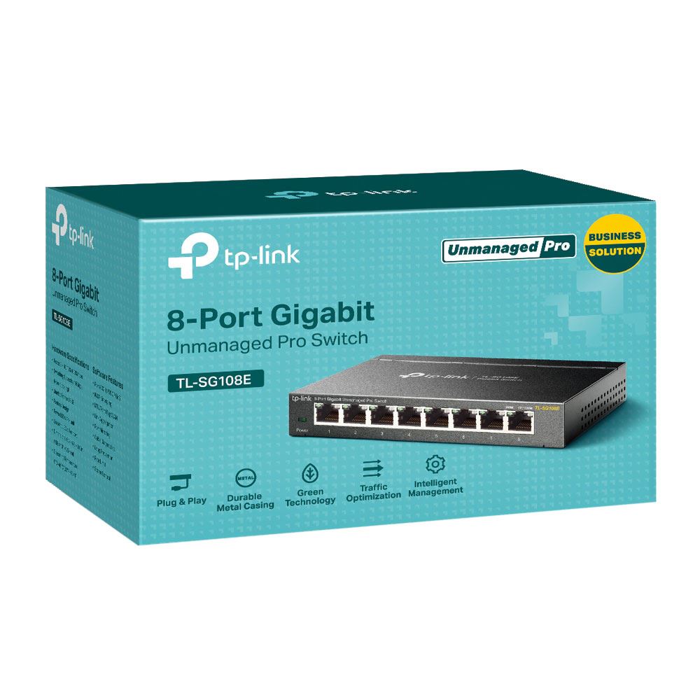 Tp-Link 8-Port Gigabit Easy Smart Switch Small Medium Business TL-SG108E 