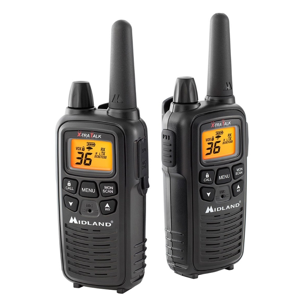 Walkie Talkie 4 Pack Up To 30 Mile Range New Midland LXT600VP3 Two Way Radio 
