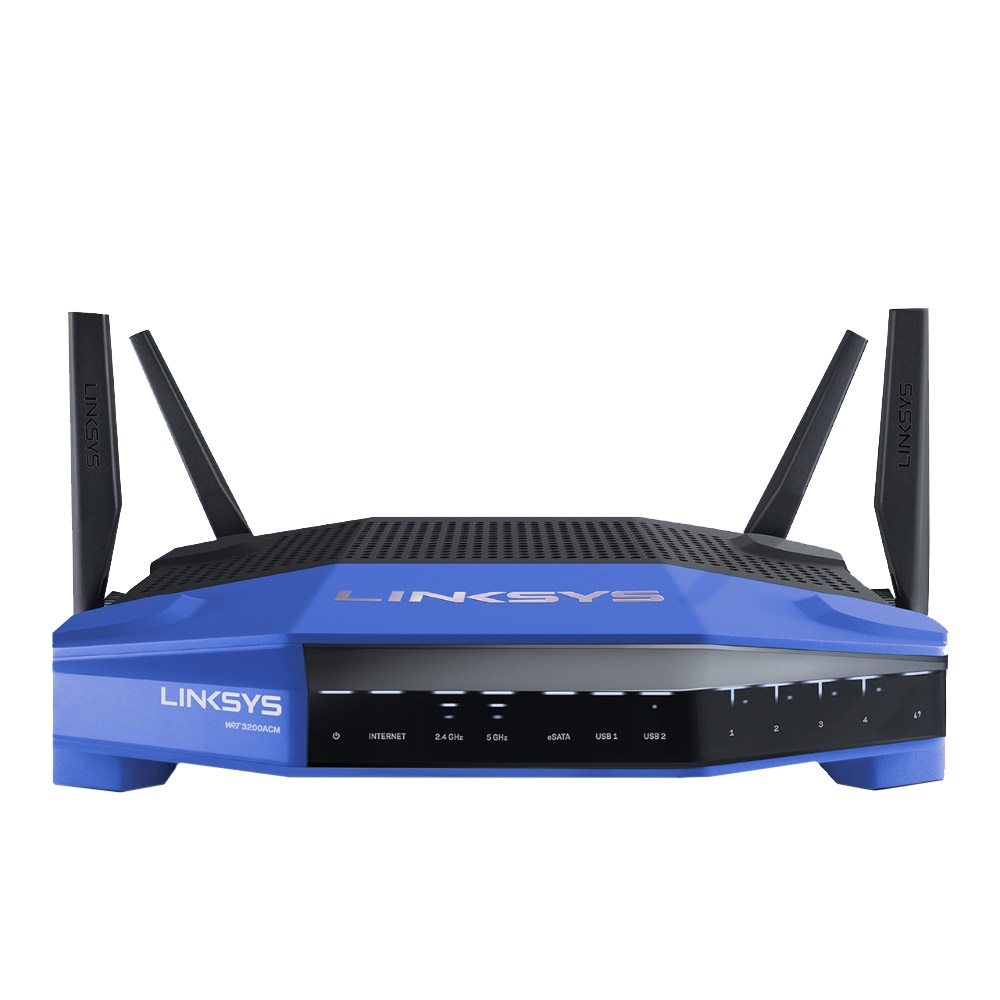 Linksys Wrt3200acm Ac3200 Dual Band Tri Stream Open Source Gigabit Wireless Router 1 8ghz Dual Core Processor Mu Mimo Micro Center