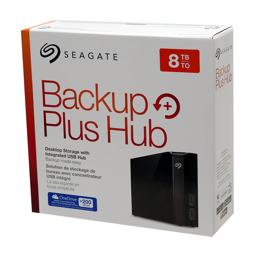 Seagate Black Backup Plus Hub 8TB External USB 3.0 Desktop Hard Drive 