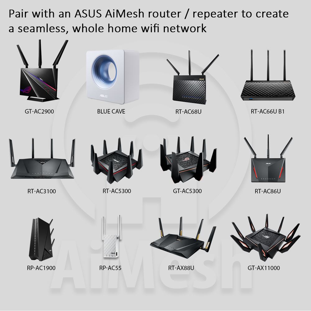RT-AC66U B1 AC1750 Dual Band Gigabit Wireless Router; Parental Control; AiProtection; 4 LAN Ethernet Ports; 2.0 - Micro Center