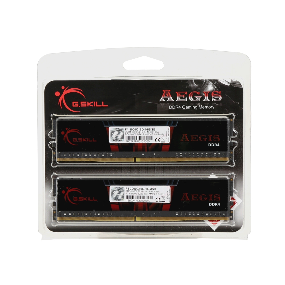 G.Skill Aegis 16GB (2 x 8GB) DDR4-3000 