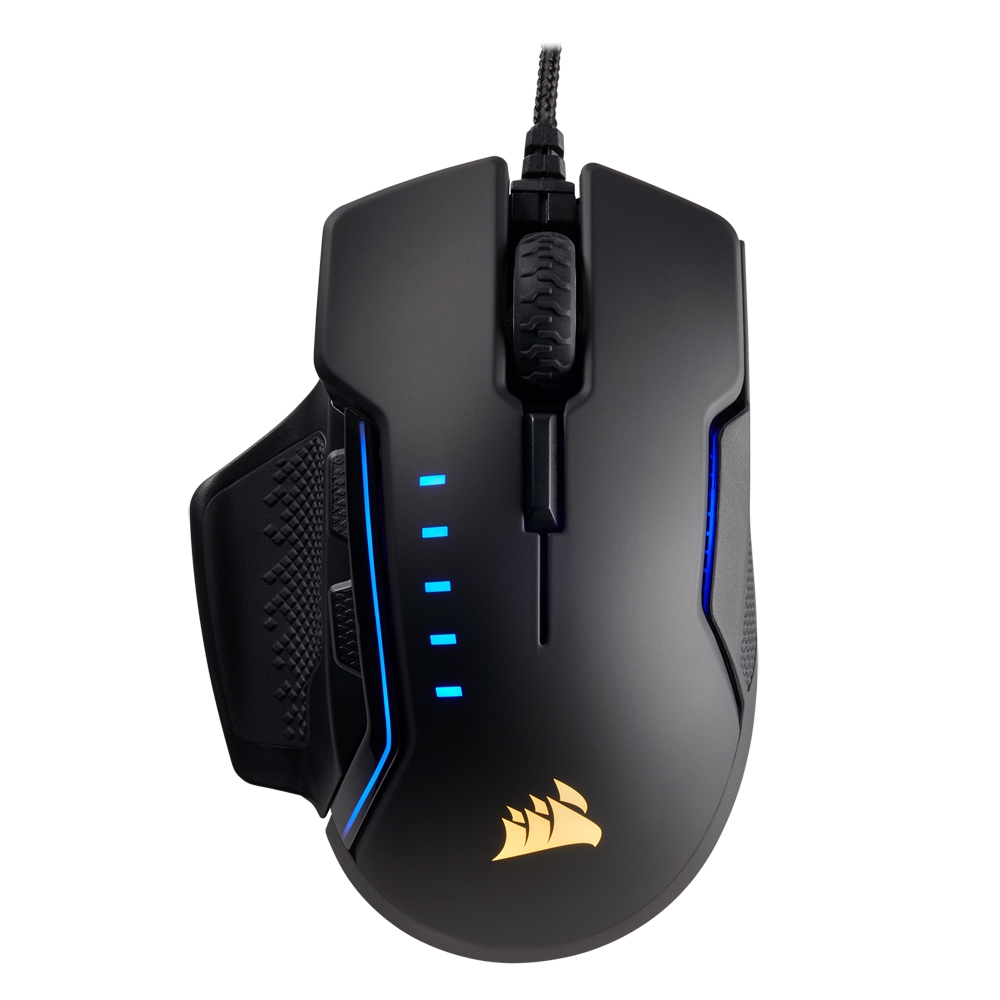 CORSAIR Glaive RGB Ergonomic Gaming Mouse 16,000 DPI Brand New /& Sealed!!!