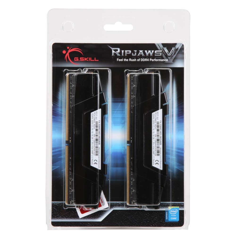 G.Skill Ripjaws V 16GB (2 x 8GB) DDR4-3200 PC4-25600 CL16 Dual 