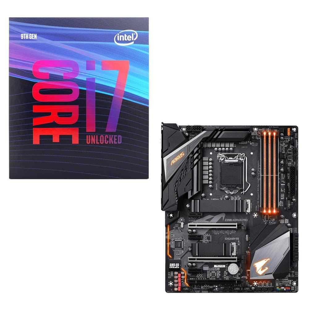 Intel Core I7 9700k Gigabyte Z390 Aorus Pro Cpu Motherboard Bundle Micro Center