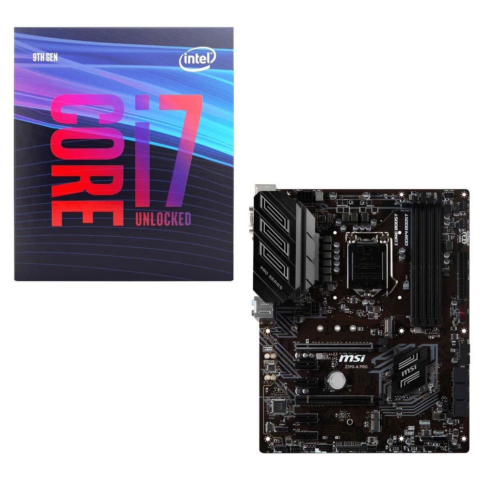 Intel Core I7 9700k Msi Z390 A Pro Cpu Motherboard Bundle Micro Center