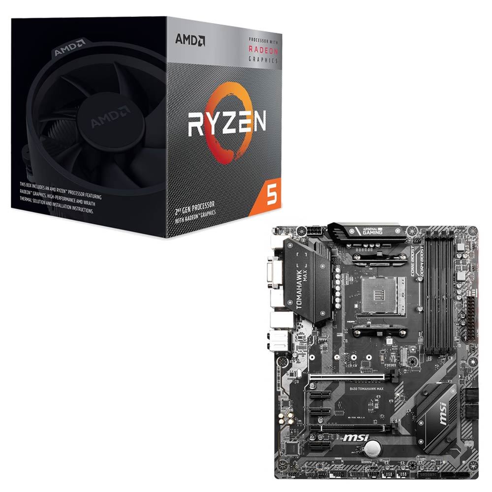 AMD Ryzen 5 3400G with Wraith Spire 