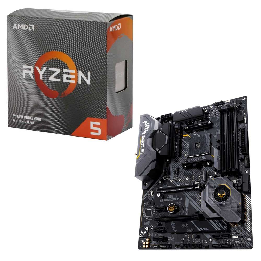 Amd Ryzen 5 3600 With Wraith Stealth Cooler Asus X570 Tuf Gaming Plus Wifi Cpu Motherboard Bundle Micro Center