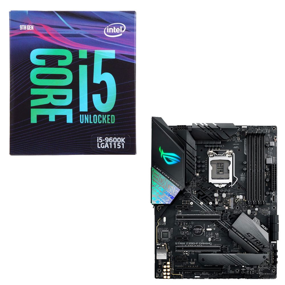 Intel Core I5 9600k Asus Rog Strix Z390 F Gaming Cpu Motherboard Bundle Micro Center