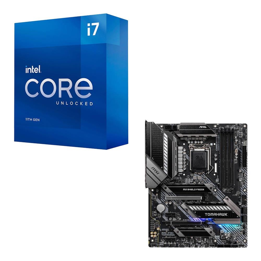 Intel Core i7-11700K, MSI Z490 MAG Tomahawk, CPU / Motherboard Combo - Micro Center