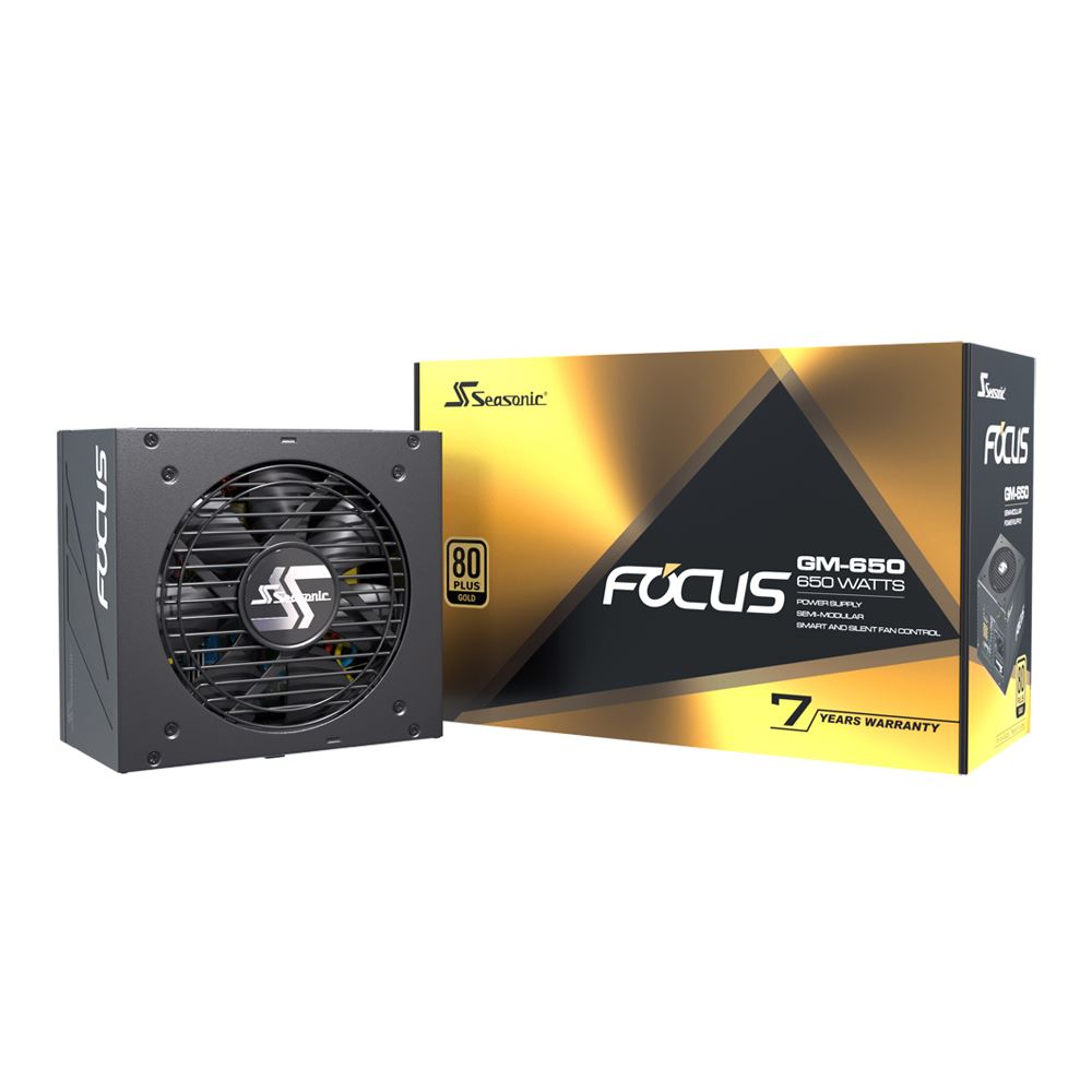 Seasonic USA FOCUS GM-650, 650W 80+ Gold, Semi-Modular, Fits All ATX  Systems, Fan Control in Silent and Cooling Mode, 7 Year - Micro Center