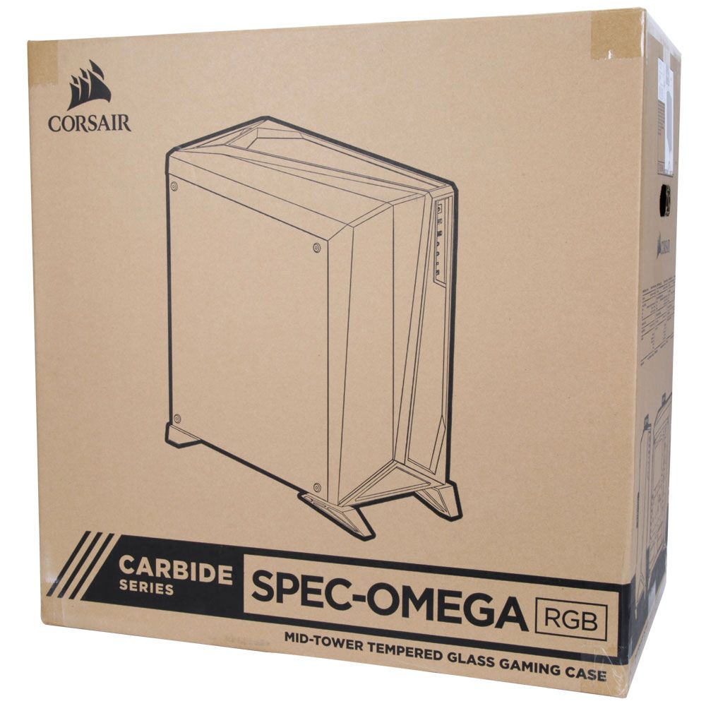 Corsair Carbide Spec Omega Rgb Tempered Glass Atx Mid Tower Computer Case Black Micro Center