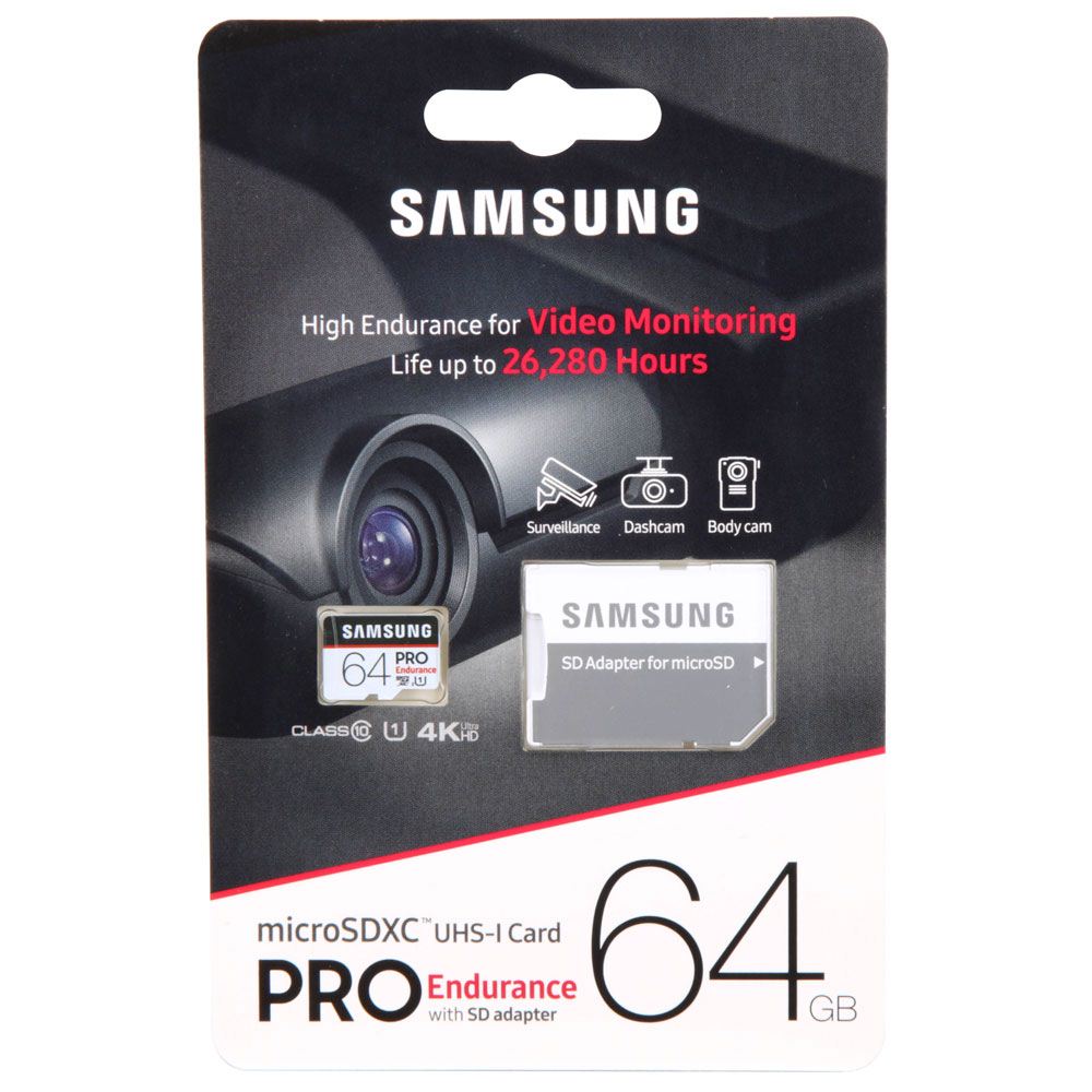 2x Samsung 64GB PRO Endurance Micro SDXC Class 10 100MB/s MB-MJ64GA Memory Card 