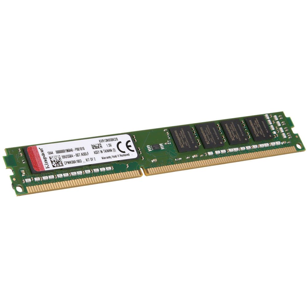 Kingston 8gb 2 X 4gb Ddr3 1333 Pc3 Cl9 Dual Channel Desktop Memory Kit Kvr13n9s8k2 8 Green Micro Center