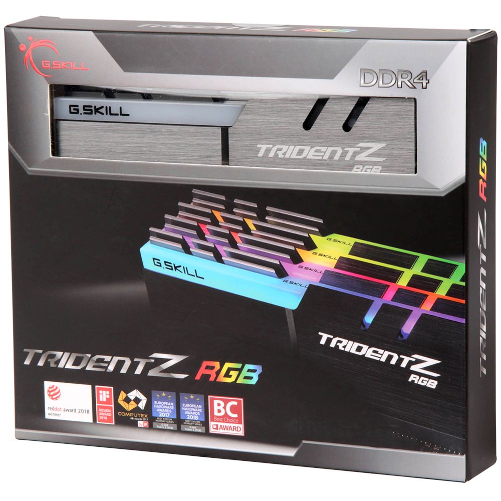 G.Skill Trident Z RGB 32GB (4 x 8GB) DDR4-3200 PC4-25600 CL16 Quad 