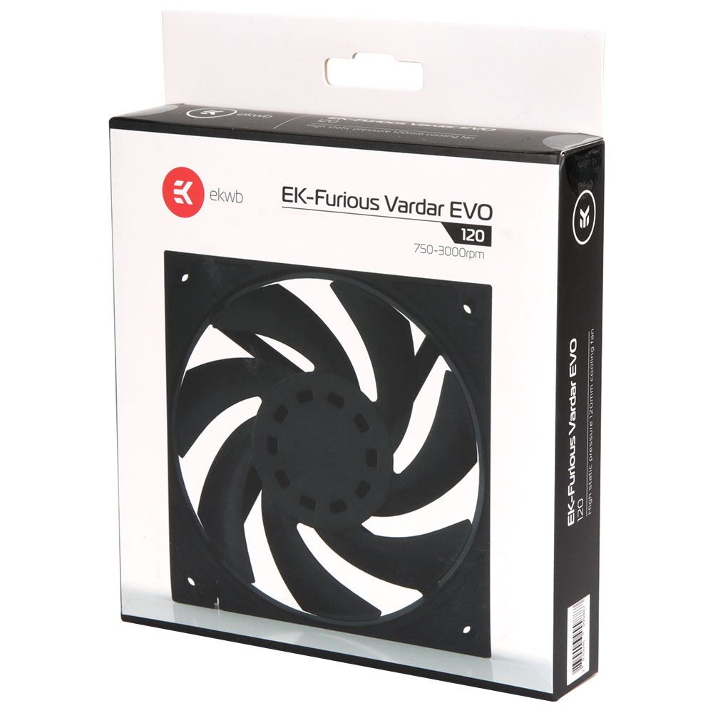 Ekwb Ek Furious Vardar Evo Black Dual Ball Bearing 120mm Case Fan Micro Center