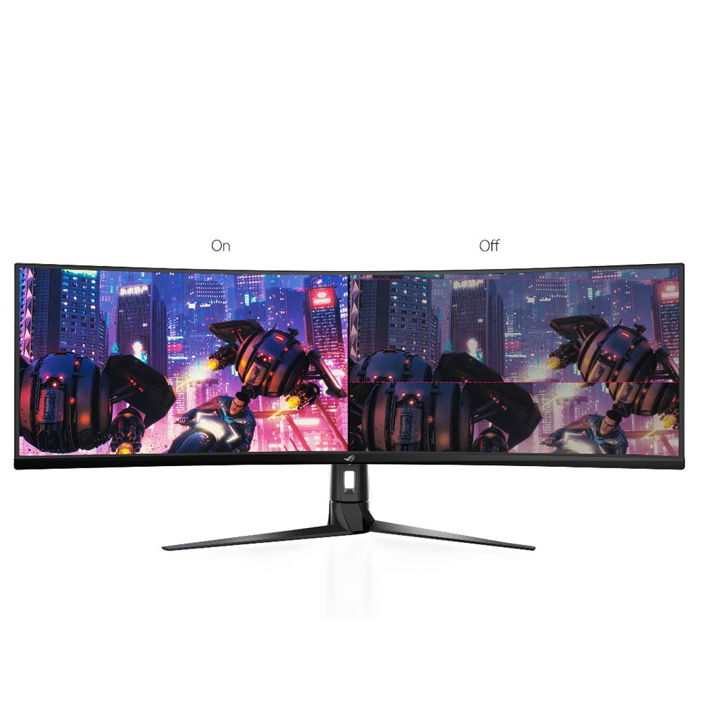 Asus Xg49vq 49 Dual Full Hd 144hz Hdmi Dp Freesync Hdr Curved Eye Care Led Gaming Monitor Micro Center