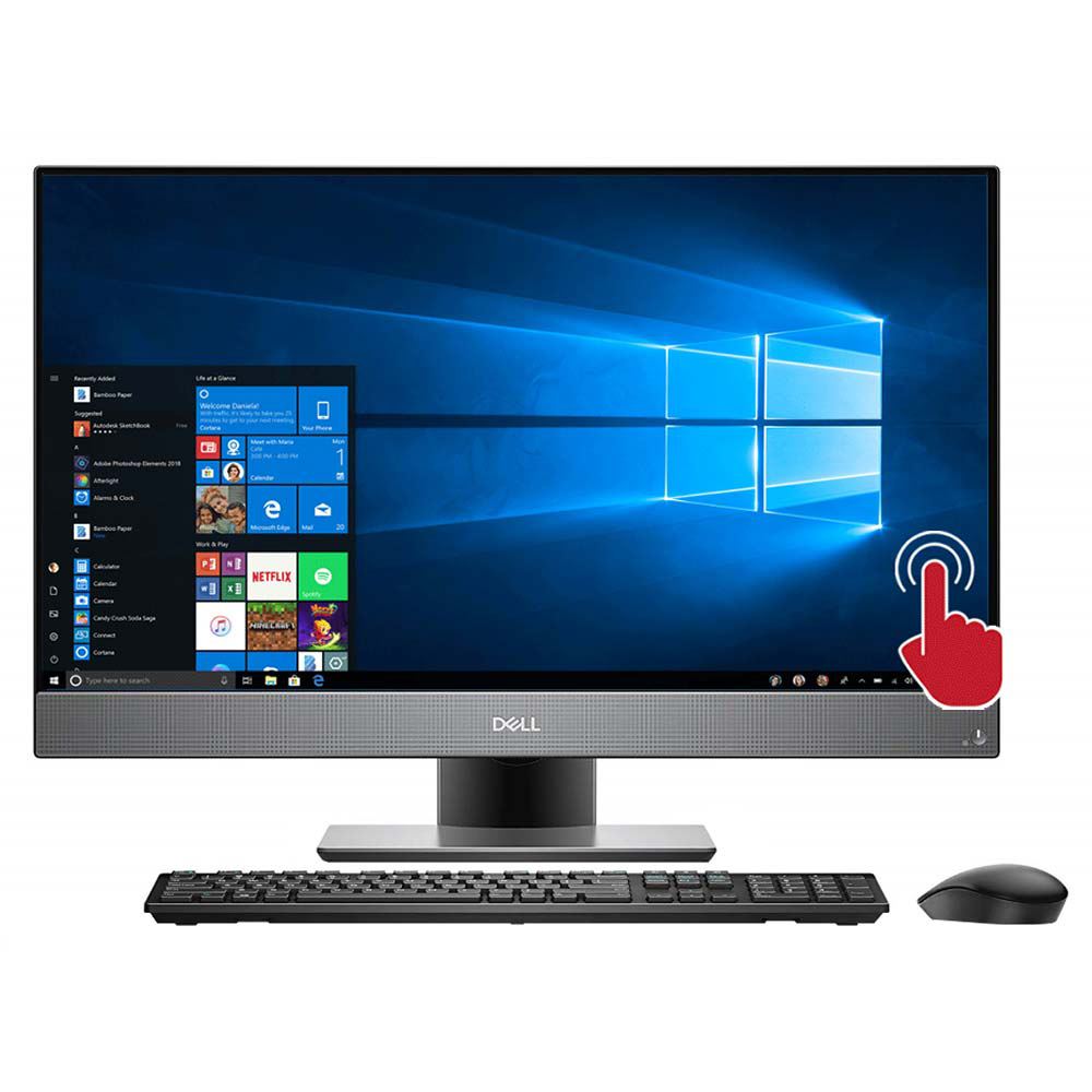 Dell Inspiron All In One Desktop Pc 27 Full Hd Ips Display Intel Core I5 8400t Processor 1 7ghz 8gb Ddr4 2666 Ram Micro Center