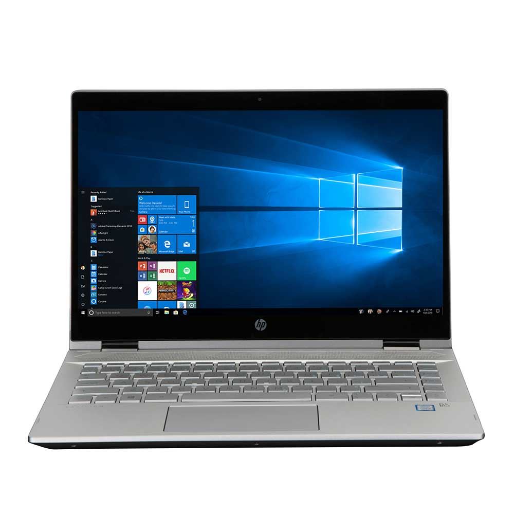 Hp Pavilion X360 Convertible 14 Cd1008ca 14 2 In 1 Laptop Computer Refurbished Silver Intel Core I5 65u Processor Micro Center