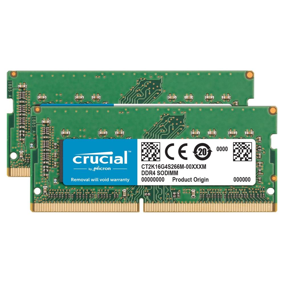 Crucial 32gb Ddr4 2666 Pc4 Cl19 Unbuffered So Dimm Desktop Memory Kit Two 16gb Memory Modules For Mac Systems Micro Center