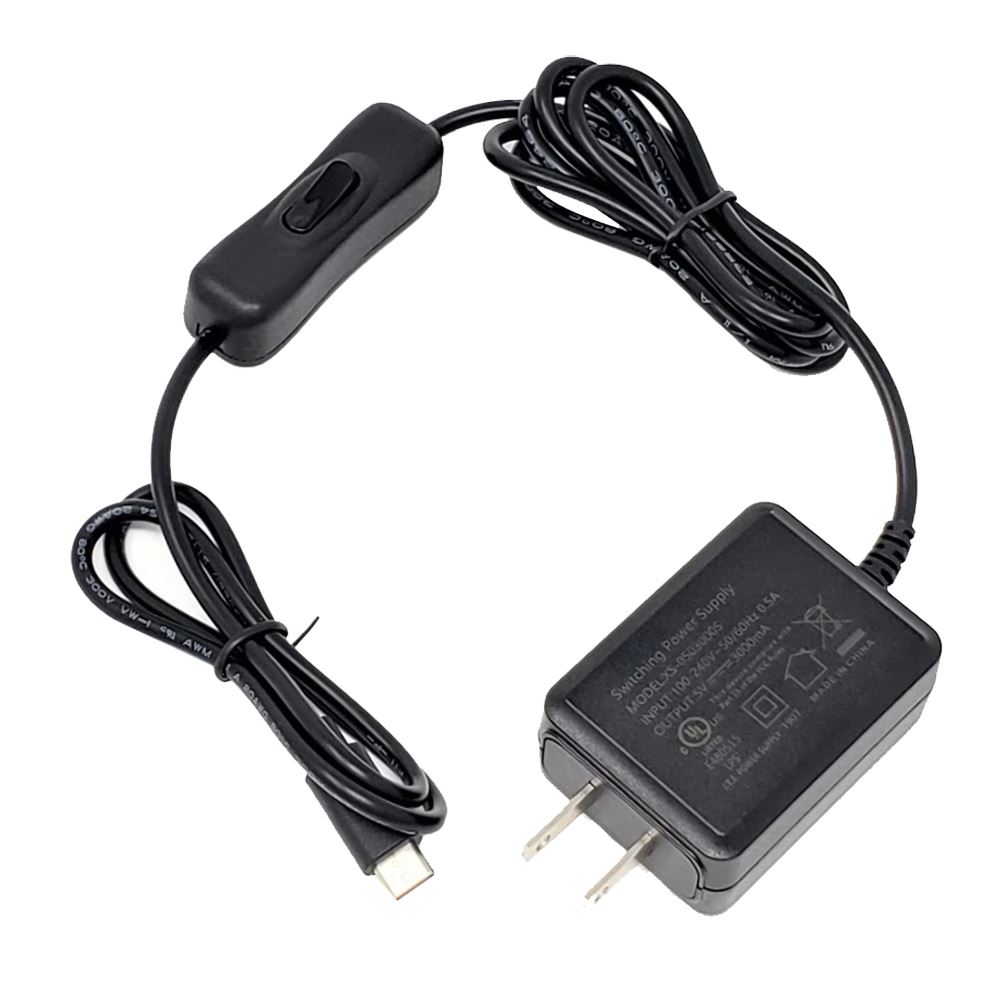 Raspberry Pi 4 power switch line type-c  5V 3A USB power supply line UK Seller 