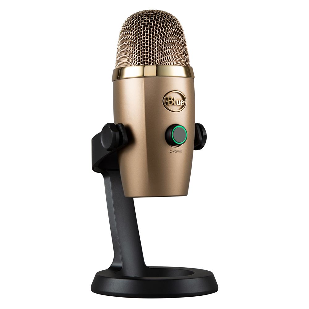 Blue Microphones Yeti Nano Premium Usb Condenser Microphone For Recording And Streaming Gold Micro Center