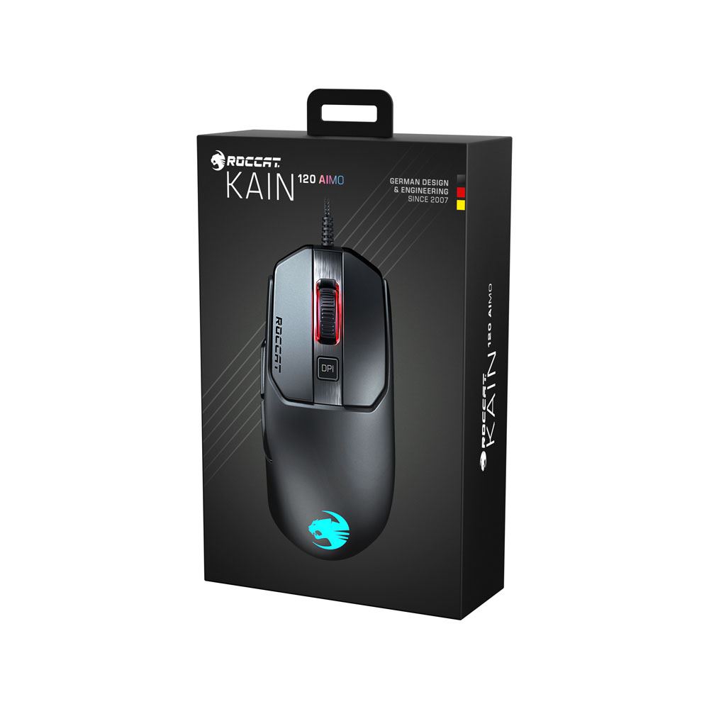 Turtle Beach Roccat Kain 1 Aimo Gaming Mouse Black Micro Center