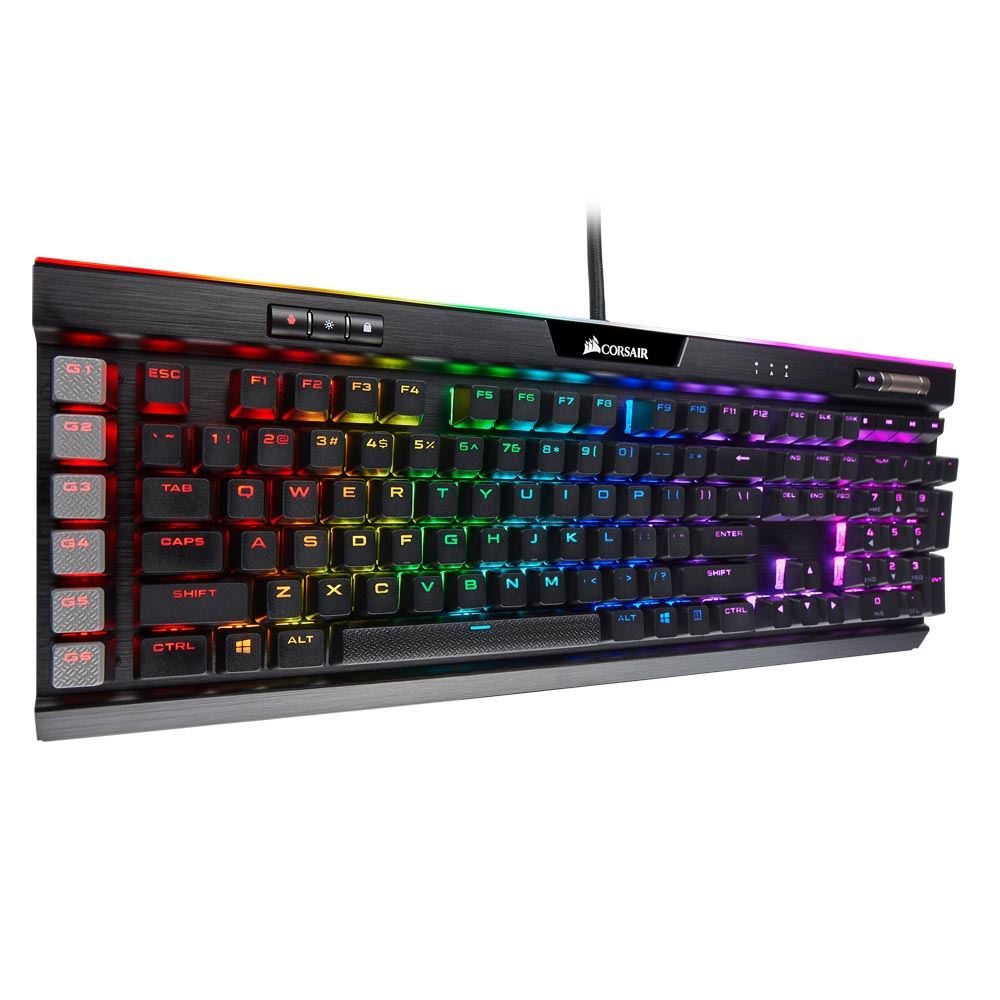 Corsair K95 Rgb Platinum Xt Mechanical Gaming Keyboard Cherry Mx Rgb Brown Micro Center