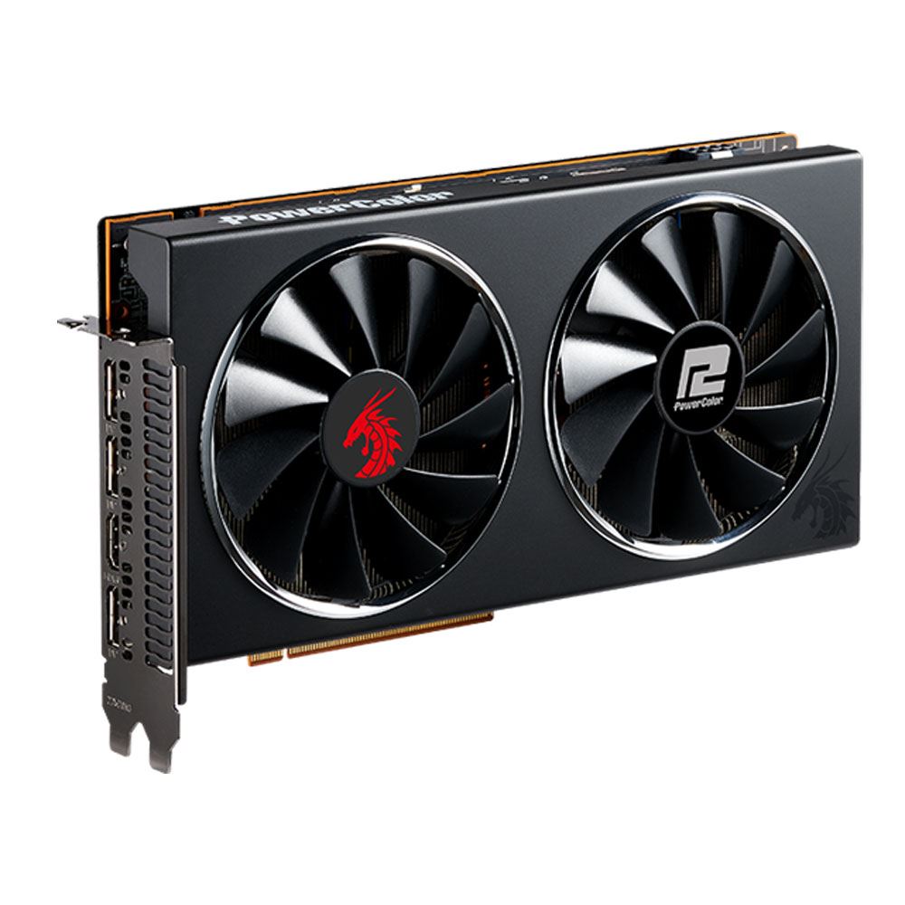 Powercolor Radeon Rx 5600 Xt Red Dragon Overclocked Dual Fan 6gb Gddr6 Pcie 4 0 Graphics Card Micro Center