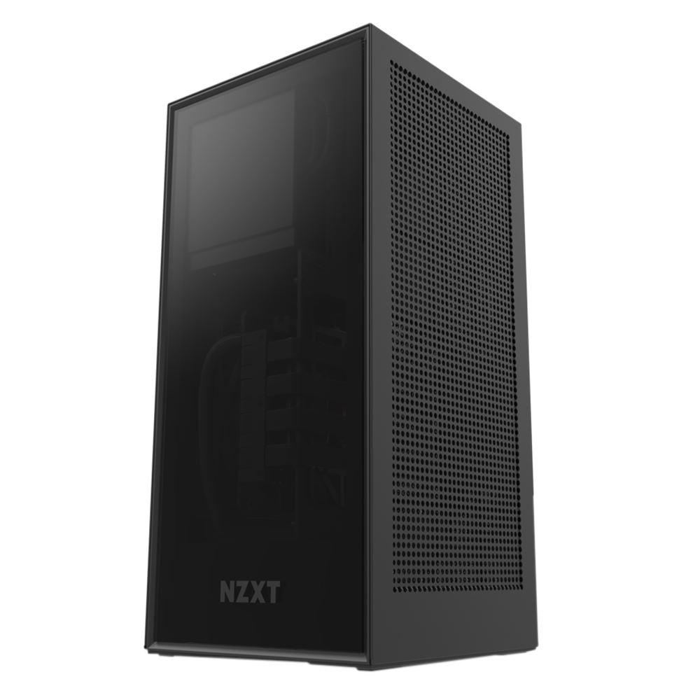 Nzxt H1 Tempered Glass Mini Itx Mini Tower Computer Case Black Micro Center