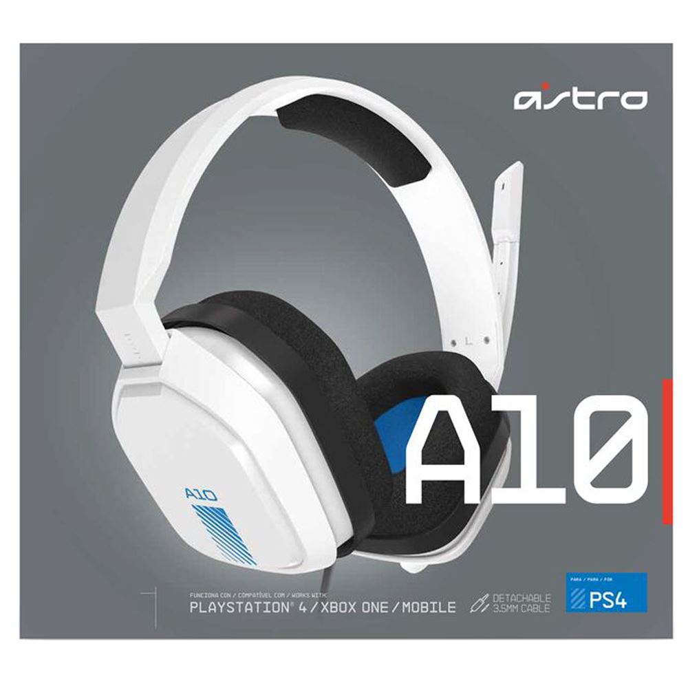 Astro Gaming A10 Headset for PS4 (White) - Micro Center