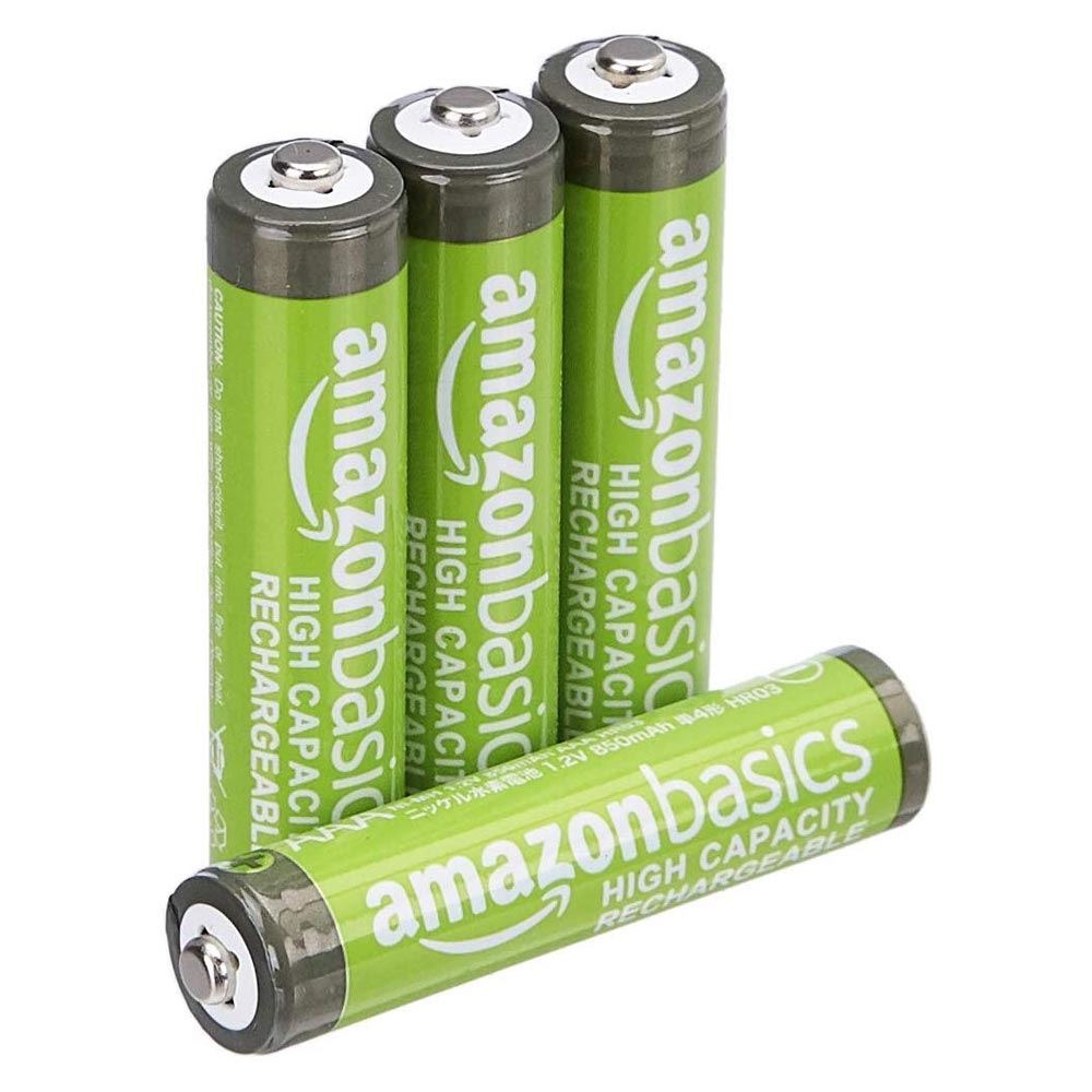 Amazonbasics Aaa High-Capacity Rechargeable Batteries (4-Pack) Pre-Charged (841710105148)