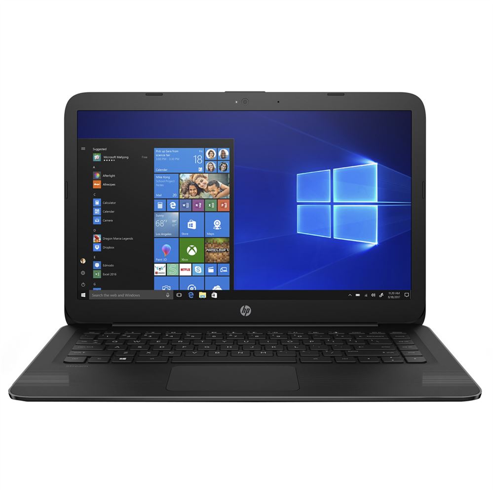 Hp Stream 14 Cb182nr 14 Laptop Computer Black Intel Celeron N4000 Processor 1 1ghz 4gb Ddr4 2400 Ram 32gb Emmc Micro Center