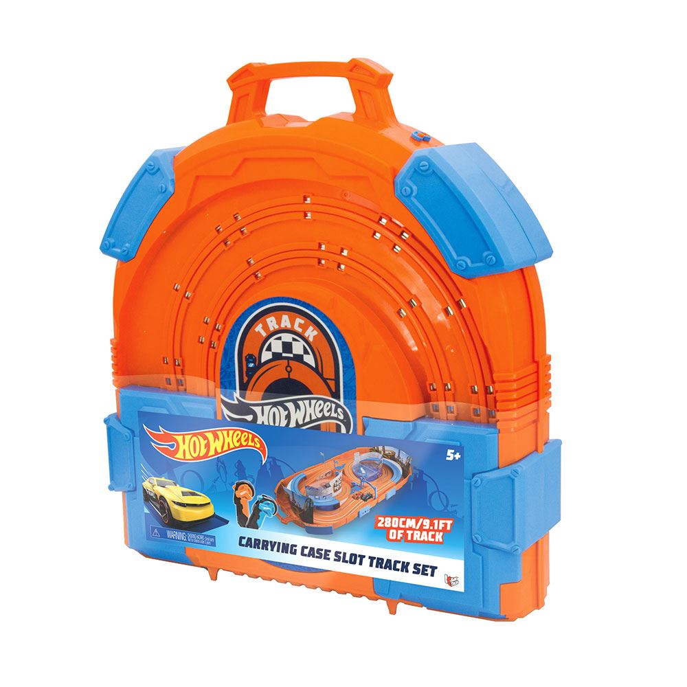 hot wheels slot track with carrying case