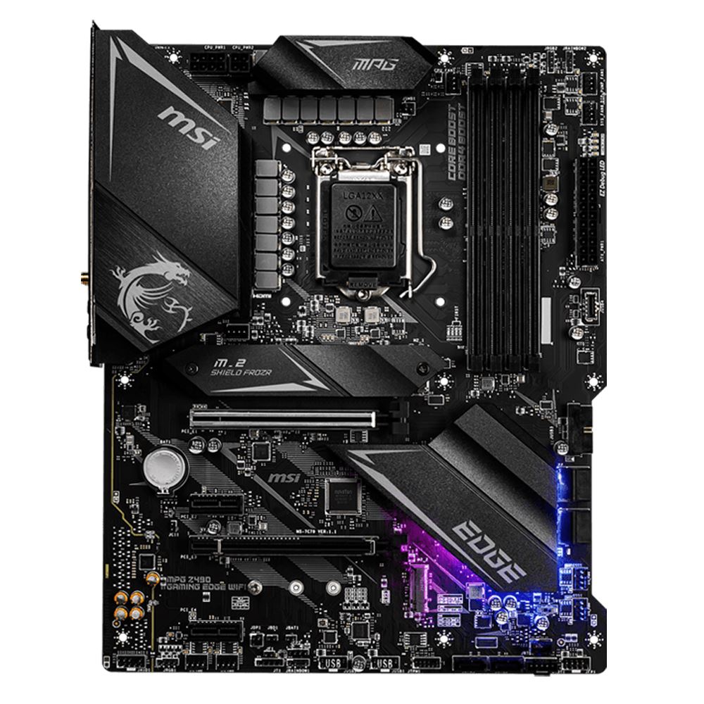 Micro Center Intel Core i9-10900K Desktop Processor 10 Cores up to 5.3 GHz Unlocked LGA1200 125W Bundle with MSI MPG Z490 Gaming Edge WiFi ATX Gaming Motherboard Dual M.2 Slots Wi-Fi 6 