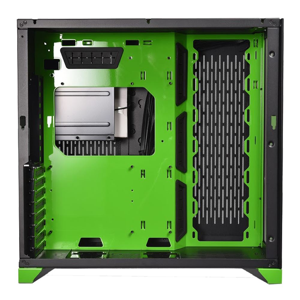 Lian Li Pc O11 Dynamic Tempered Glass Eatx Full Tower Computer Case Green Micro Center