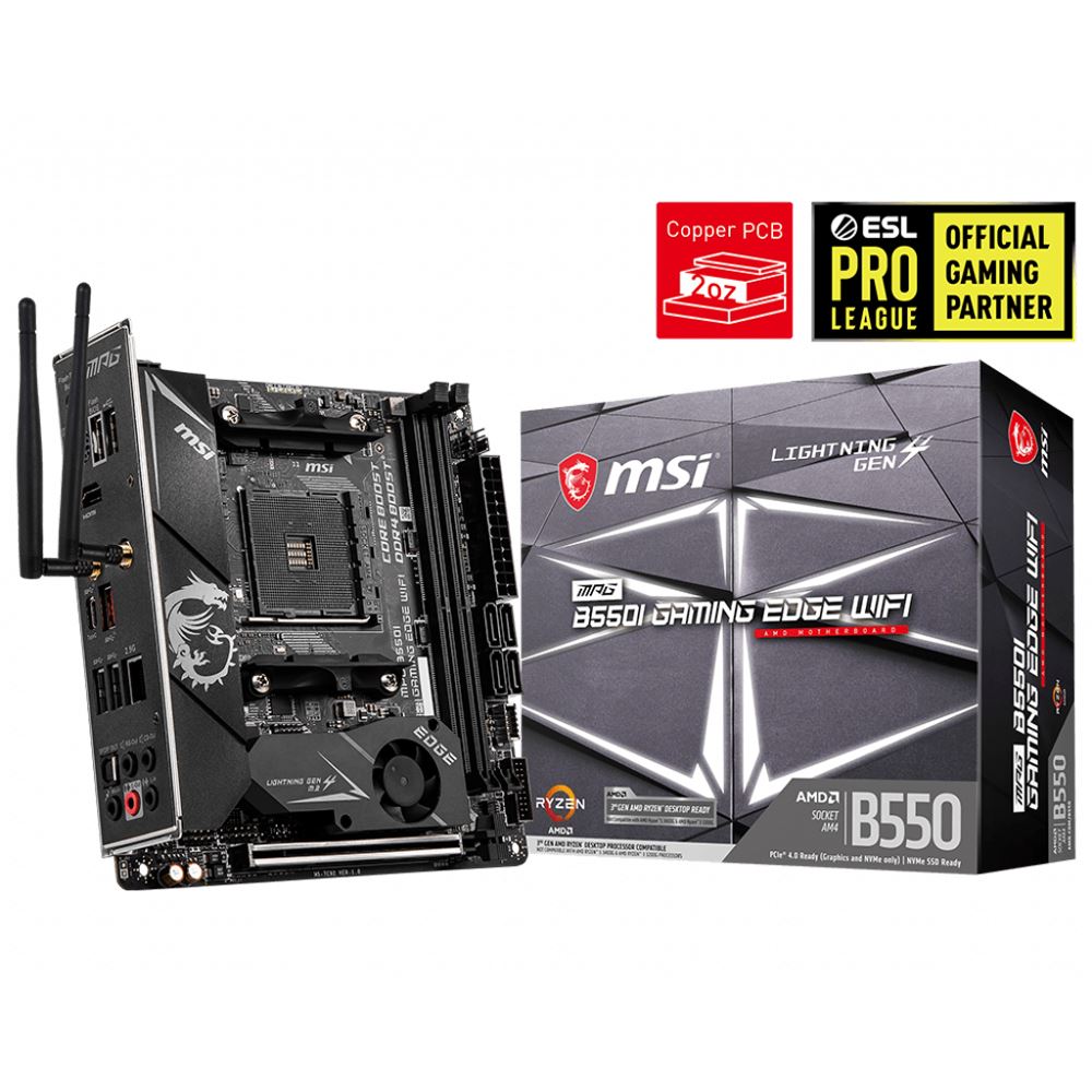 Msi B550i Mpg Gaming Edge Wifi Amd Am4 Mini Itx Motherboard Micro Center