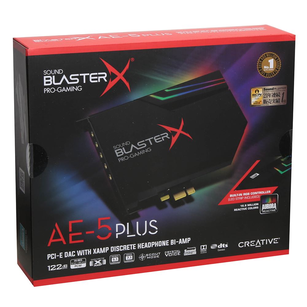Creative Labs Sound Blasterx Ae 5 Plus Black Micro Center