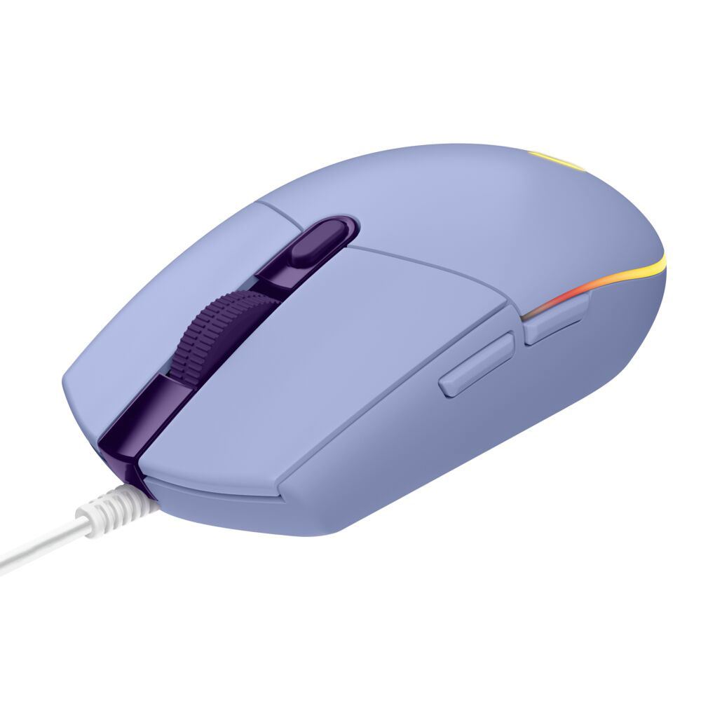 Logitech G G203 Lightsync Gaming Mouse Lilac Micro Center