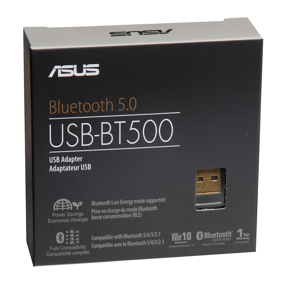 Asus Usb Bt500 Bluetooth 5 0 Usb Adapter With Ultra Small Design Backward Compatible With Bluetooth 2 1 3 X 4 X Micro Center