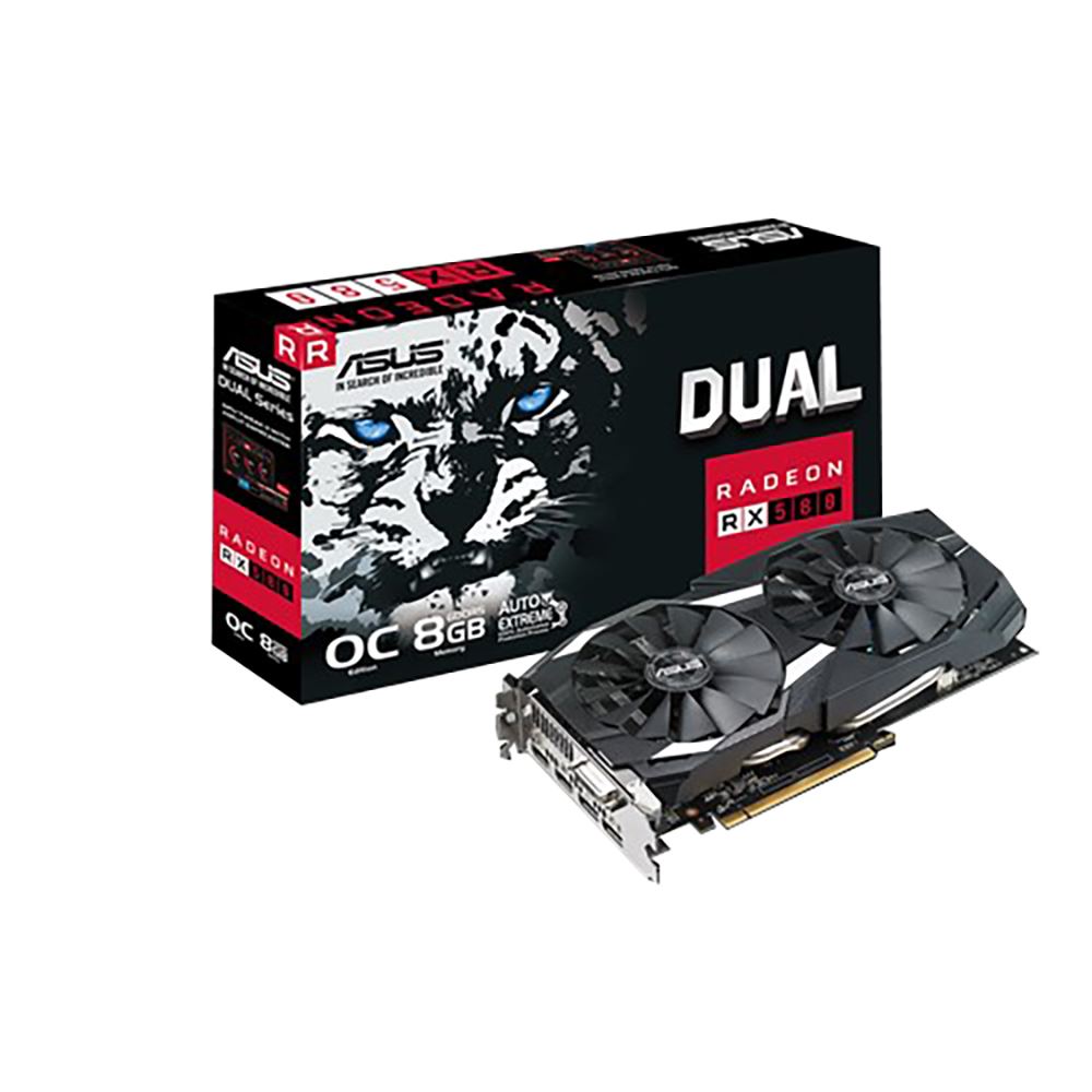 Asus Radeon Rx 580 Dual Overclocked Dual Fan 8gb Gddr5 Pcie 3 0 Graphics Card Micro Center