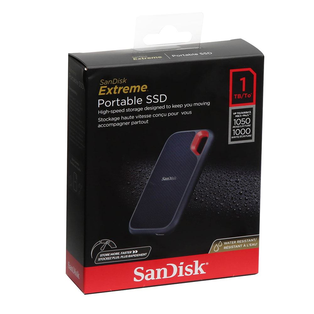 SanDisk Extreme Portable 1TB SSD USB 3.2 Gen 2 Type C External 