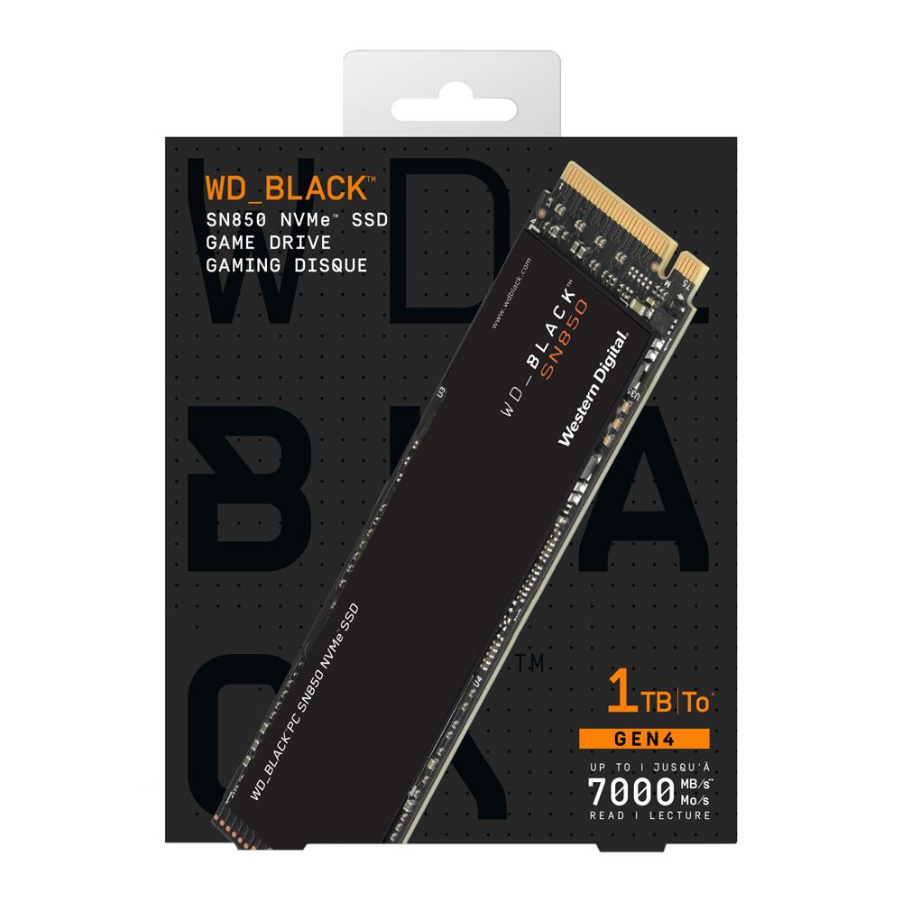 Wd Black Sn850 1tb Wds100t1x0e M 2 Nvme Interface Pcie Gen 4x4 Internal Solid State Drive With 3d Tlc Nand 2280 Micro Center