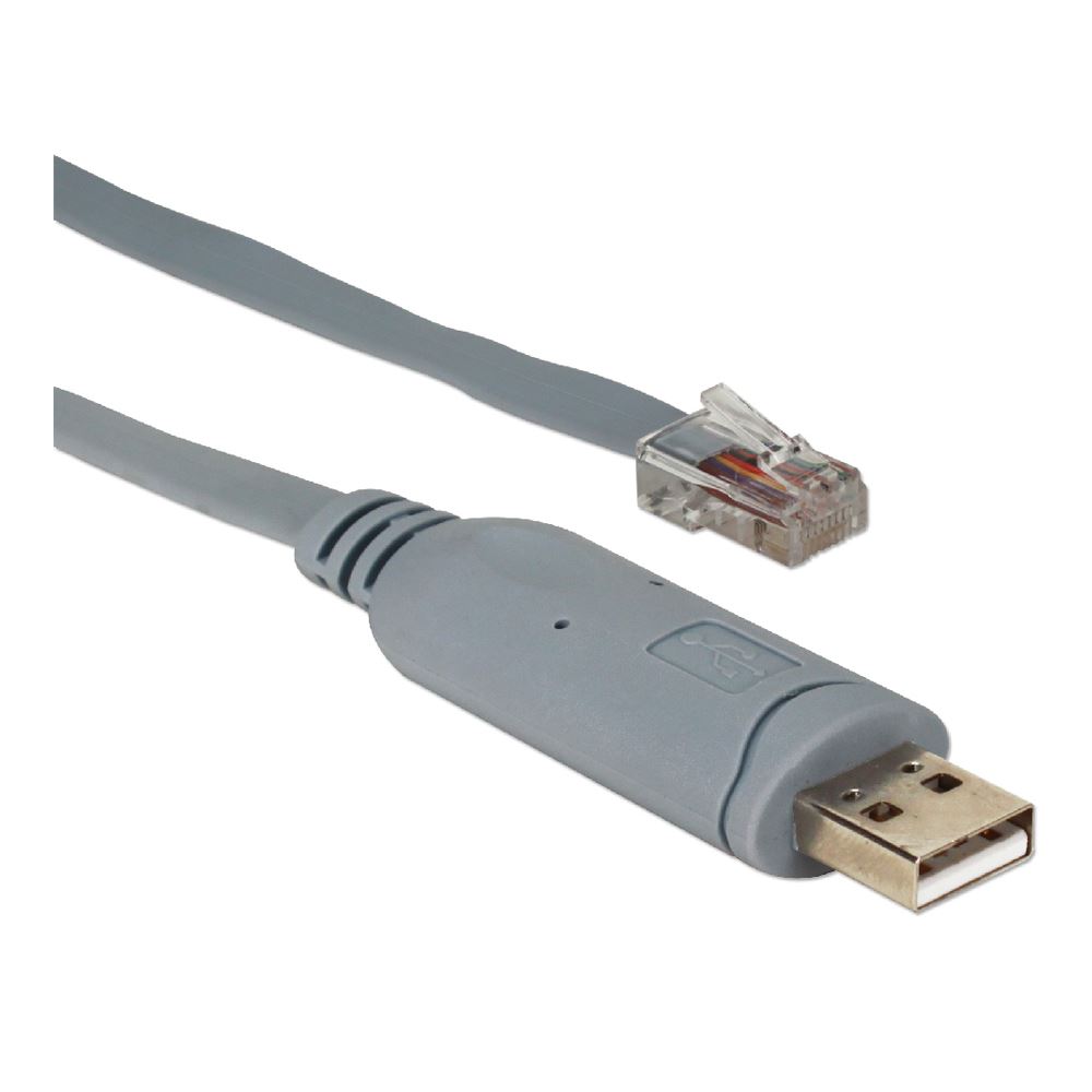 USB Type-A Male to RJ45 Male Cisco Serial 10 ft. Cable - Micro Center
