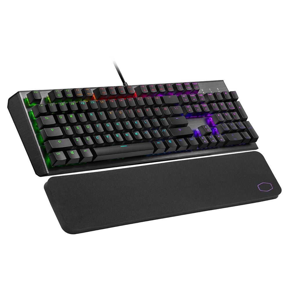 Cooler Master Ck550 Gaming Mechanical Keyboard With Rgb Backlighting On The Fly Controls And Hybrid Key Rollover Brown Micro Center