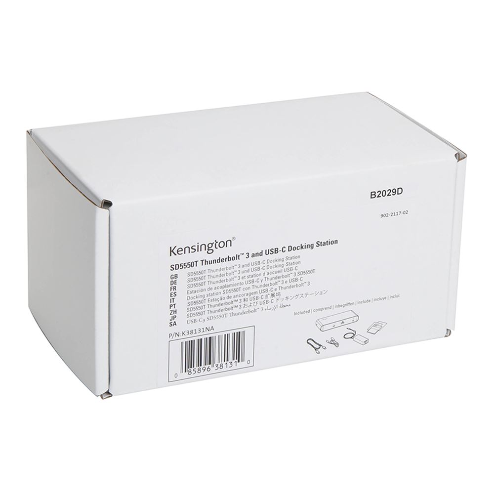 Kensington SD5550T Thunderbolt 3 and 