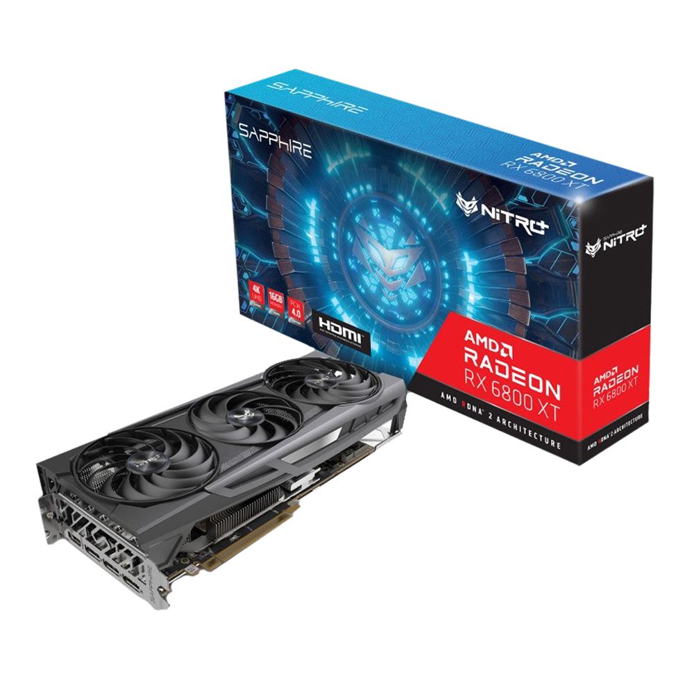 Sapphire Technology Amd Radeon Rx 6800 Xt Nitro Gaming Overclocked Triple Fan 16gb Gddr6 Pcie 4 0 Graphics Card Micro Center