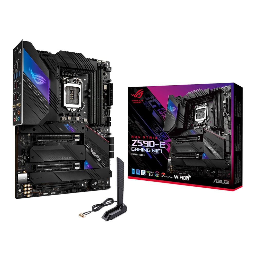 Asus Z590 E Rog Strix Gaming Wifi Intel Lga 10 Atx Motherboard Micro Center